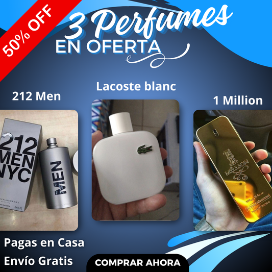 3 Perfumes de Lujo con 50% OFF – MASCULINIDAD PURA