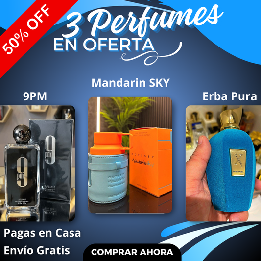 3 Perfumes de Lujo al 50% OFF – ¡Oferta Limitada!