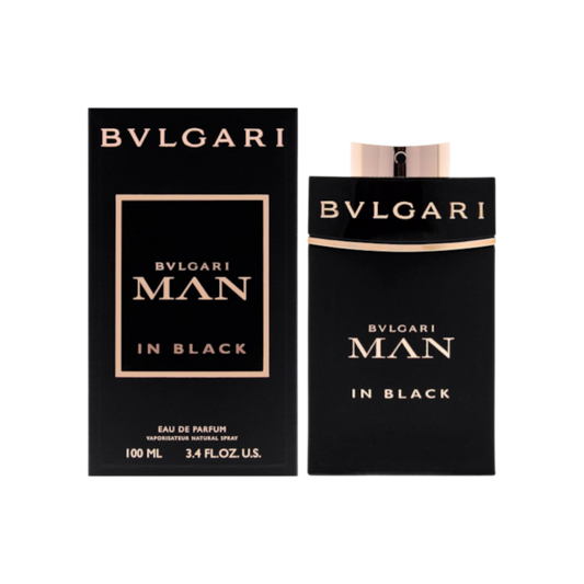 Perfume Bvlgari Man In Black de BodegaPerfumera13, fragancia amaderada oriental en frasco negro elegante de 100 ml.