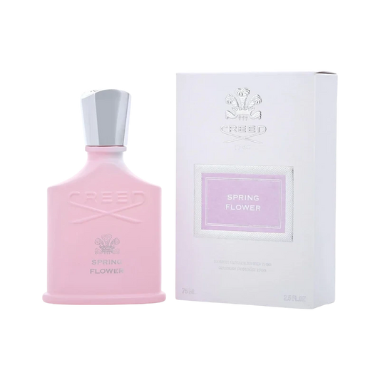 Perfume Creed Spring Flower de BodegaPerfumera13 en frasco rosa mate con caja blanca y detalles plateados
