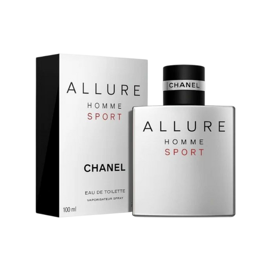 Perfume Allure Homme Sport de Chanel en BodegaPerfumera13, fragancia cítrica y acuática con caja de 100 ml