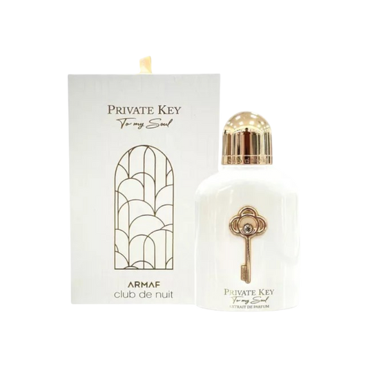 Perfume BodegaPerfumera13 Club De Nuit Private Key Original en frasco blanco con llave dorada y caja a juego