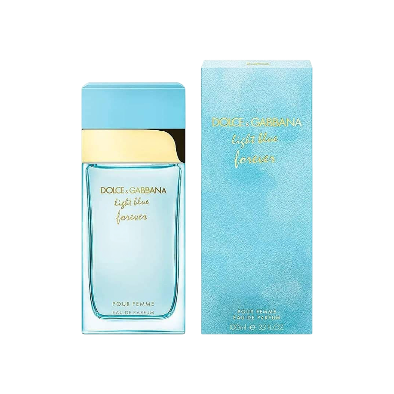 Perfume Dolce & Gabbana Light Blue Forever Pour Femme de BodegaPerfumera13 en frasco de cristal azul claro