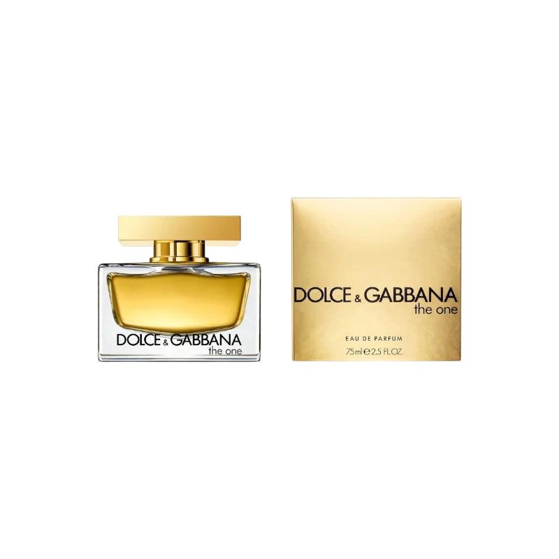 Perfume The One de Dolce & Gabbana en BodegaPerfumera13, frasco de cristal dorado con caja a juego de 75ml