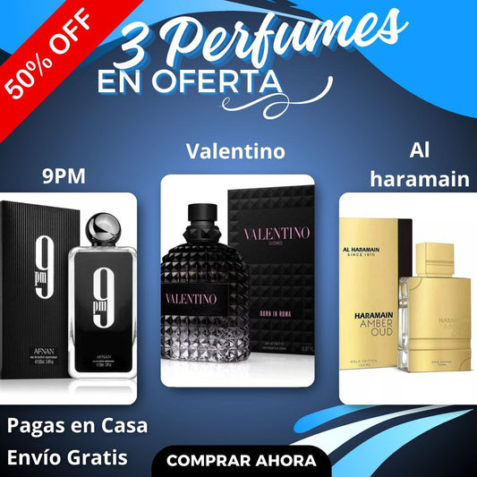 Combo Lujo Compartido 3 Perfumes Icónicos para Sorprender