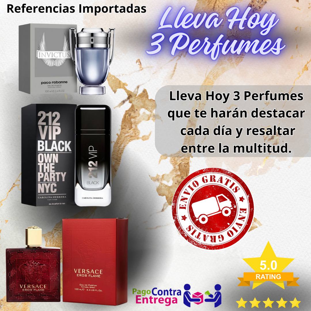 Pack de Lujo 3 Perfumes para Hombre 2