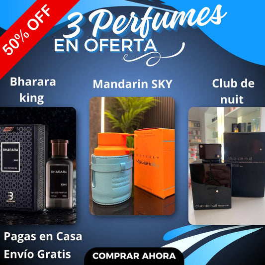 3 Perfumes Masculinos Premium en OFERTA