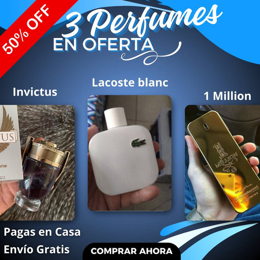 3 Perfumes Masculinos Premium en OFERTA EXCLUSIVA
