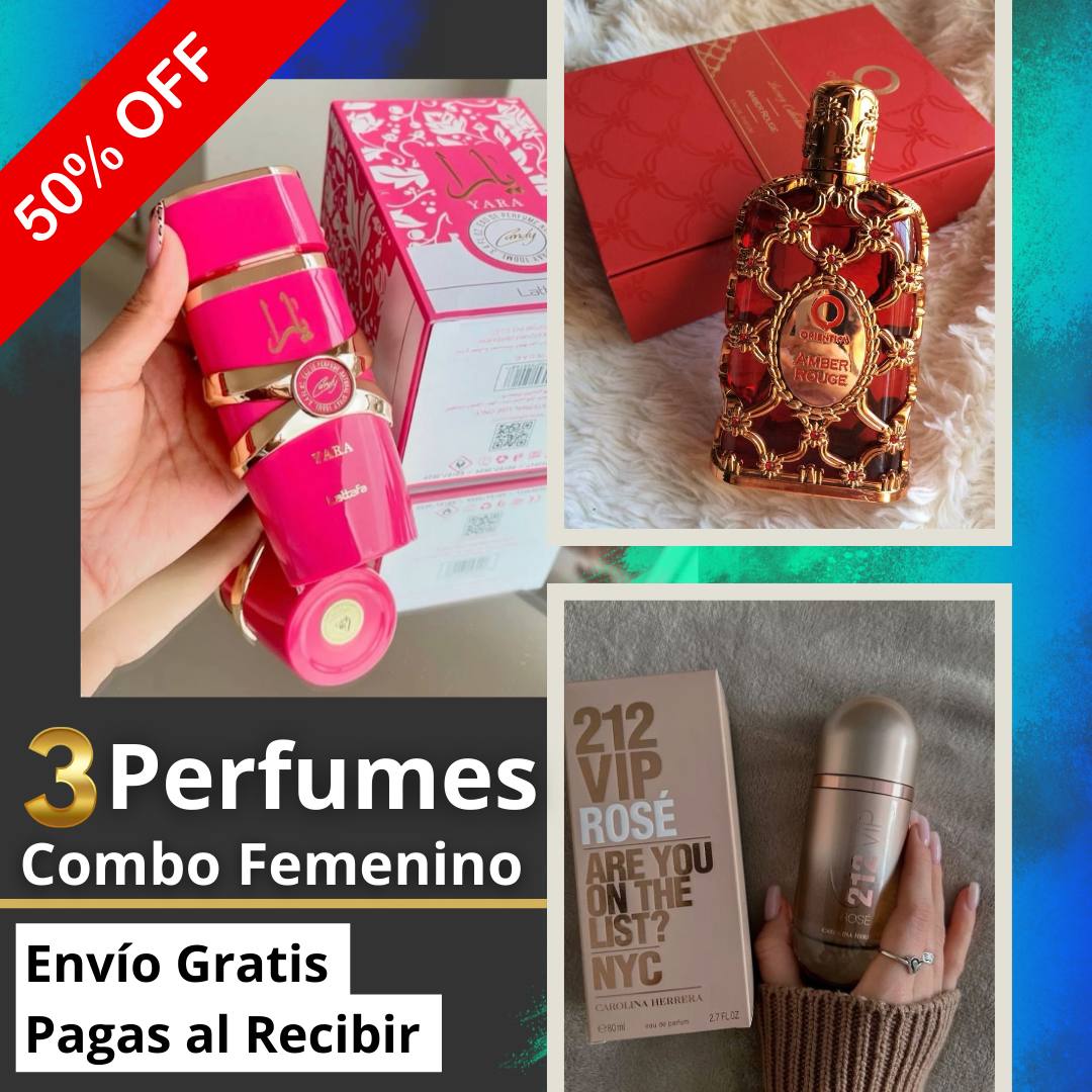 Pack de Lujo 3 Perfumes para DAMA 4