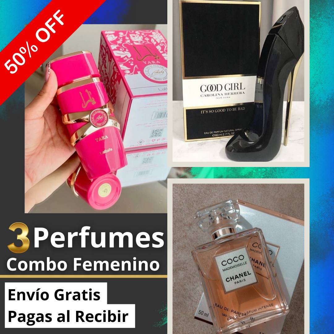Pack de Lujo 3 Perfumes para DAMA 5